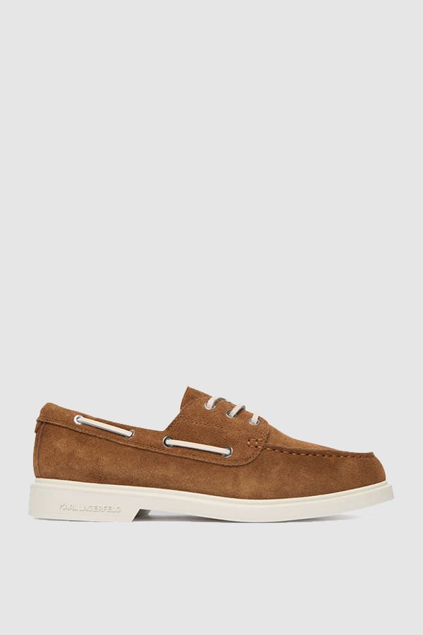 ΠΑΠΟΥΤΣΙΑ KARL LAGERFELD - 533 MID BROWN SUEDE
